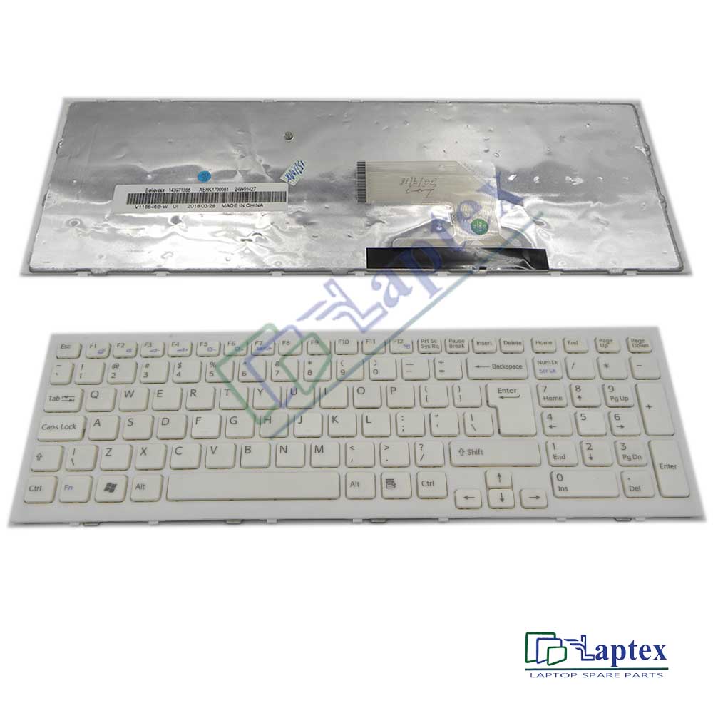 Sony Vaio Vpc-Eh Laptop Keyboard White